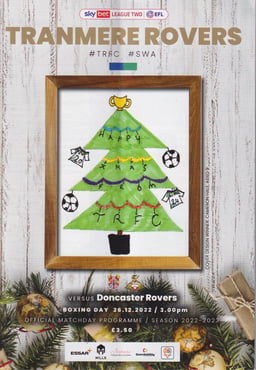 Tranmere Rovers v Doncaster Rovers Match Programme 2022-12-26